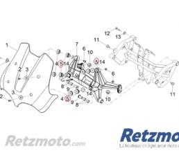 Douille Support Pare brise Moto guzzi V85TT-2B005819