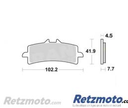 Plaquette frein av Ap Racing Aprilia 1000 RSV4/Ducati 1099/1199 M�tal fritt� ABS