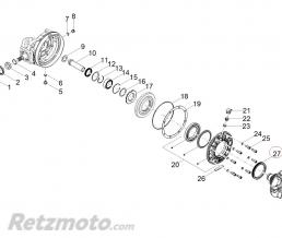 Joint spi couple conique Moto guzzi V85TT/V7/V9-2B002535