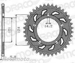 Kit chaine DID KTM 990 Supermot SMT/R 17x41 525VX3(couronne standard)