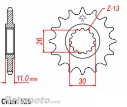 Kit chaine Yamaha 700 Tenere '19 15x46 DID 525VX3 Super renforc�