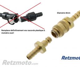 Raccord Rapide Essence BMW R1150/R1100/R1200 diametre 8mm(oem 13317659120)