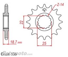 Kit chaine Ducati multistrada 1200 S DID 15x42 530ZVMX super renforc�(Couronne acier)