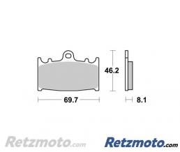 Plaquettes freins AP RACING ROUTE RACING Carbone Avant (Beringer 4 pistons)-LMP231 CRR