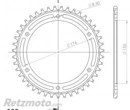 Kit chaine Triumph speed triple 1050 DID 18x43 530VX3 renforc�