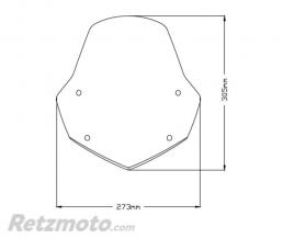 Saut de vent Puig Aprilia Shiver 750/900 clair