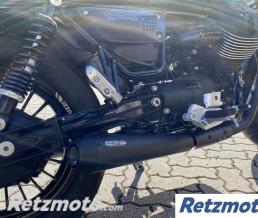 Silencieux Mistral Moto guzzi V9 850 Roamer/Bobber E4 Court Noir-MGH-V9SHORT-BP