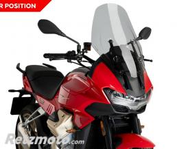 PUIG Bulle Haute Protection Moto guzzi V100 Mandello fum�e clair