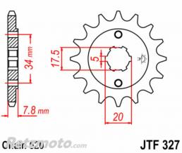 Kit cha�ne Honda 125 Varadero JT Sprocket 520X1R3 14x44 renforc�e(couronne standard)