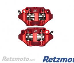 �triers frein radial ACCOSSATO monobloc forg� (Paire) entraxe 108mm rouge