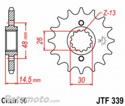 Kit chaine HONDA CB1300F DID 530ZVMX super-renforc�(couronne standard)