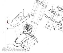 MOTO GUZZI Cache garde boue avant Moto guzzi V85TT Travel E5-2H004255000Q9