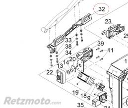 Support valise arg Moto guzzi V85TT Travel-2B005979