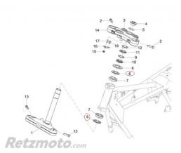 Cache poussiere roulement colonne direction Aprilia/Moto guzzi-AP8123641
