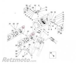 Cuvelage feu additionnel Moto guzzi California 1400-B063296
