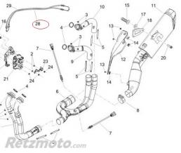 APRILIA Cable ouverture valve echappement Aprilia RSV4/Tuono 1100-2B007127