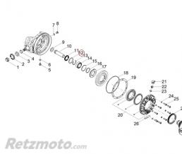 Rondelle pont Moto guzzi V7/V9/V85TT/California-GU12351100 