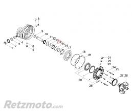 Roulement pont Moto guzzi V7/V85TT-2B006088R