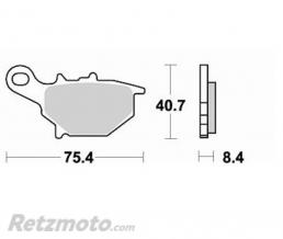 BRAKING  Plaquettes de frein BRAKING 785SM1 semi-m�tallique Suzuki 