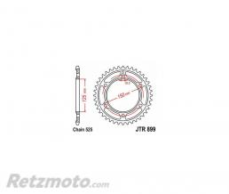 JT SPROCKETS Couronne JT SPROCKETS acier standard 899 - 525