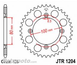 JT SPROCKETS Couronne JT SPROCKETS acier standard 1204 - 428
