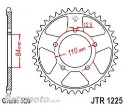 JT SPROCKETS Couronne JT SPROCKETS acier standard 1225 - 520