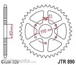 JT SPROCKETS Couronne JT SPROCKETS acier standard 890 - 520