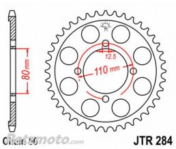 JT SPROCKETS Couronne JT SPROCKETS acier standard 284 - 530