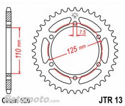 JT SPROCKETS Couronne JT SPROCKETS acier standard 13 - 520