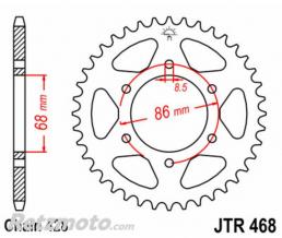 JT SPROCKETS Couronne JT SPROCKETS acier standard 468 - 428