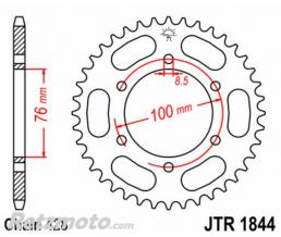 JT SPROCKETS Couronne JT SPROCKETS acier standard 1844 - 428