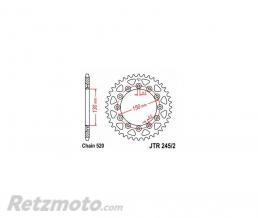 JT SPROCKETS Couronne JT SPROCKETS acier standard 245/2 - 520