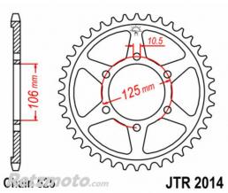 JT SPROCKETS Couronne JT SPROCKETS acier standard 2014 - 525