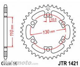 JT SPROCKETS Couronne JT SPROCKETS acier standard 1421 - 530
