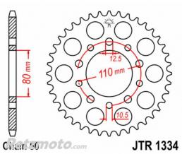 JT SPROCKETS Couronne JT SPROCKETS acier standard 1334 - 530