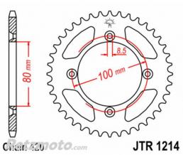 JT SPROCKETS Couronne JT SPROCKETS acier standard 1214 - 420