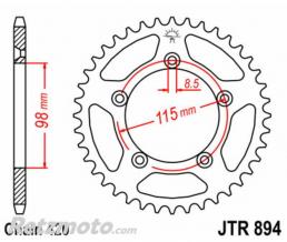 JT SPROCKETS Couronne JT SPROCKETS acier standard 894 - 420