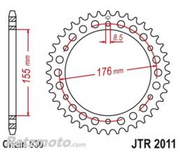 JT SPROCKETS Couronne JT SPROCKETS acier standard 2011 - 530