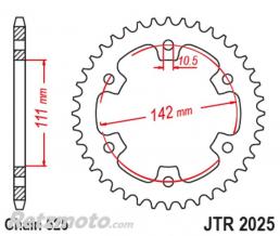 JT SPROCKETS Couronne JT SPROCKETS acier standard 2025 - 525