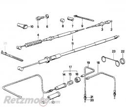 Cable starter BMW R45/R65/R80/R100(oem 32731242594)
