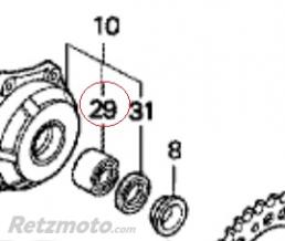 Roulement porte couronne Honda VFR750(oem 91061-MT4-003)