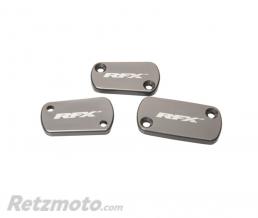 RFX Jeu de bouchons de r�servoir RFX Pro (Gris min�ral) - Kawasaki KXF450