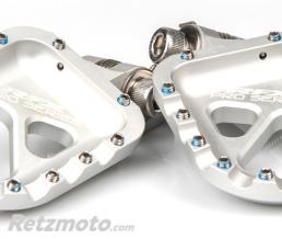 RFX Repose-pieds en aluminium CNC trial RFX Pro (Argent�) universel - Gas Gas/Beta/Sherco/Montesa