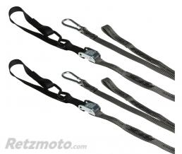 RFX Sangles d'arrimage RFX s�rie 1.0 Race (Gris/Noir) avec boucle suppl�mentaire et clip mousqueton