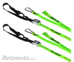RFX Sangles d'arrimage RFX s�rie 1.0 Race(Haute visibilit�/Noir) avec boucle suppl�mentaire et clip mousqueton