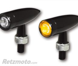 HIGHSIDER Clignotants LED HIGHSIDER pro - Mono Bullet Long - noir/translucide - homologu� E - la paire