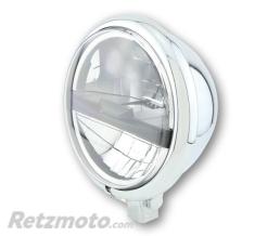 HIGHSIDER Feu avant LED HIGHSIDER pro Bates Style Type 5 - 5 3/4 pouces - fixation inf�rieure - homologu� E - chrom� - � l'unit�