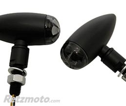 HIGHSIDER Clignotants LED HIGHSIDER pro - Micro-Bullet - noir/translucide - homologu� E - la paire