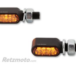 HIGHSIDER Clignotants LED HIGHSIDER pro - Little Bronx - noir/fum� - usin� CNC - homologu� E - la paire