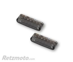 HIGHSIDER Feu arri�re/clignotant LED HIGHSIDER smart Shorty 3en1 homologu� - verre fum� - la paire